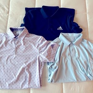 Lot of 3 Golf Polos - Adidas & Bonobos